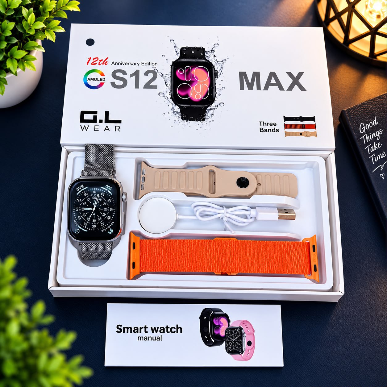 S12 Max Waterproof Smart Watch Premium Look, Smart Features & Great Value!
